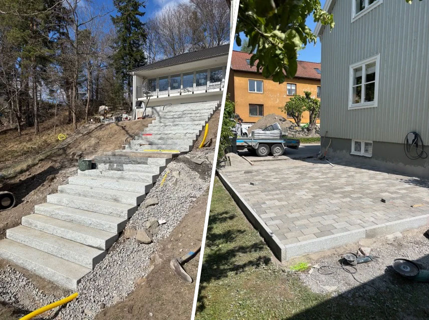 Stenläggning och plattläggning för Nacka